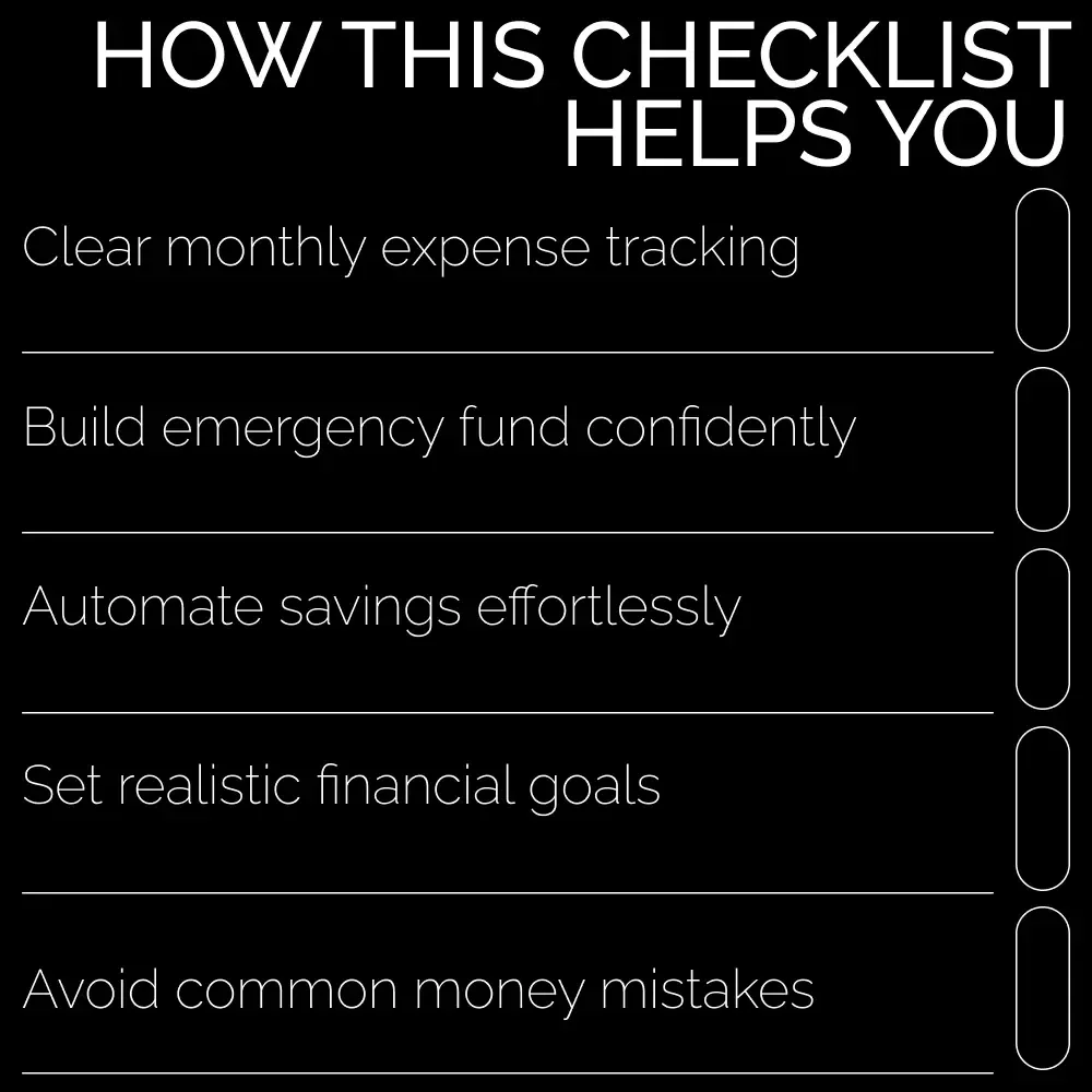 Your Smart Money Moves Checklist – Budgeting and Saving Planner, Personal Finance Digital Download, Printable Money Management Guide