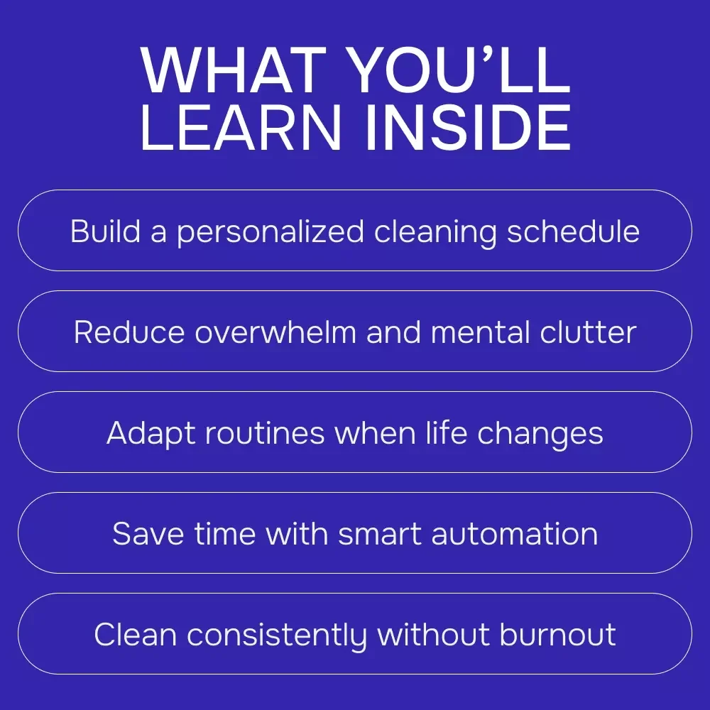 A Smarter Home Cleaning Schedule with AI – Digital Download Guide, AI Home Cleaning Schedule Planner, Smart Cleaning Routine eBook, Printable Checklist, Instant Download