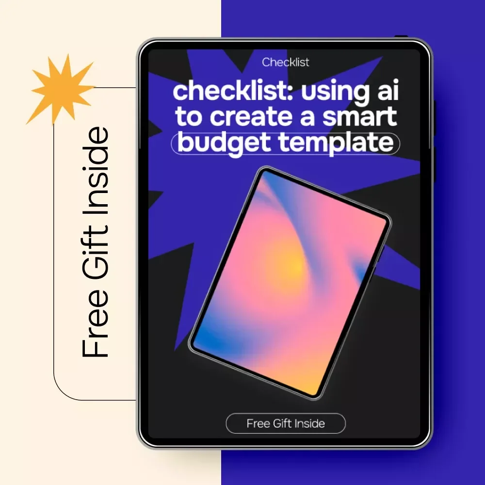 Checklist: Using AI to Create a Smart Budget Template | AI Budget Planning Checklist | ai for creating a budget template | Digital Download