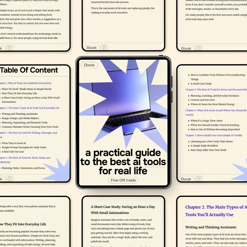 A Practical Guide to the Best AI Tools for Real Life – Your Ultimate eBook for Discovering the Best AI Tools for Everyday Tasks
