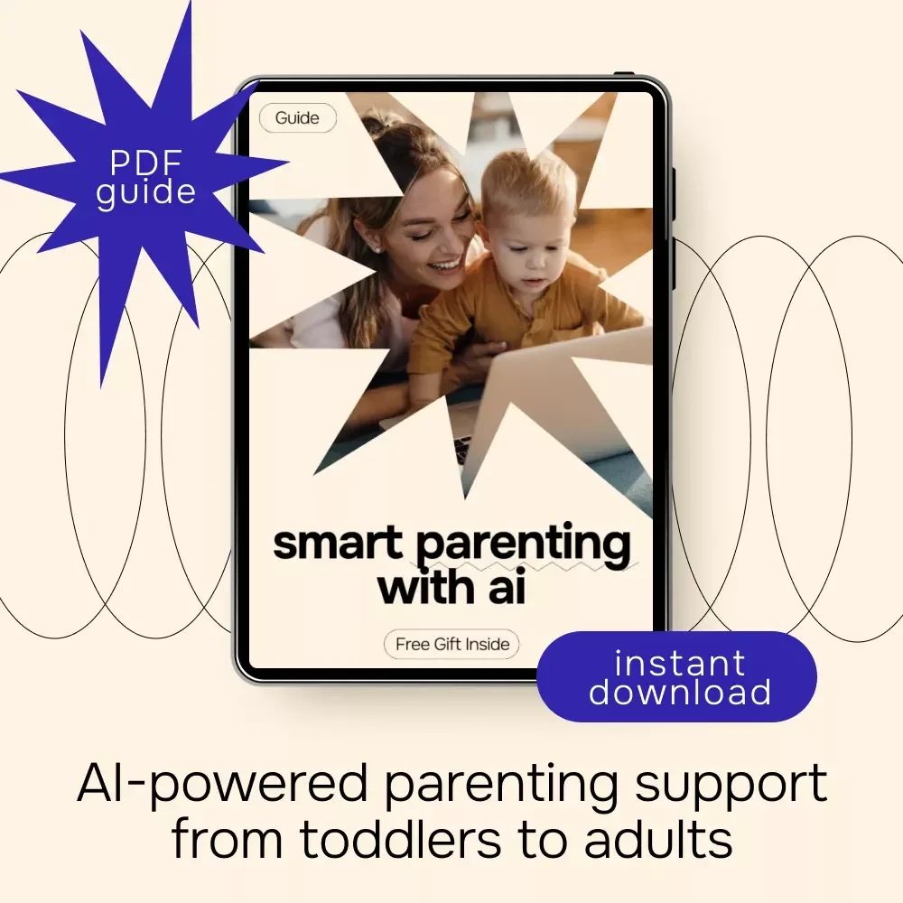 Smart Parenting with AI – Modern Parenting Guide eBook, AI Parenting Toolkit for Toddlers to Teens, Digital Download for Confident Parents
