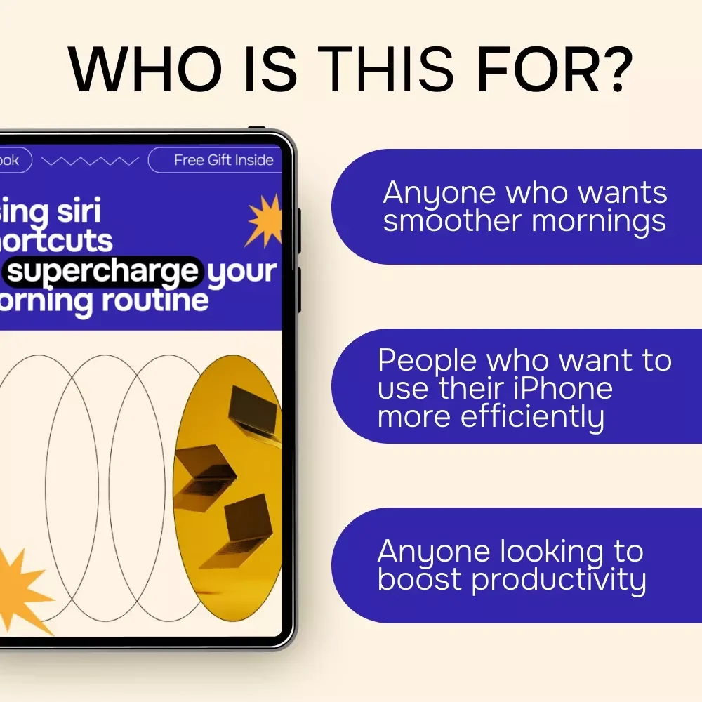 Using Siri Shortcuts to Supercharge Your Morning Routine | iPhone Automation Guide, Productivity & AI Morning System, Digital Download