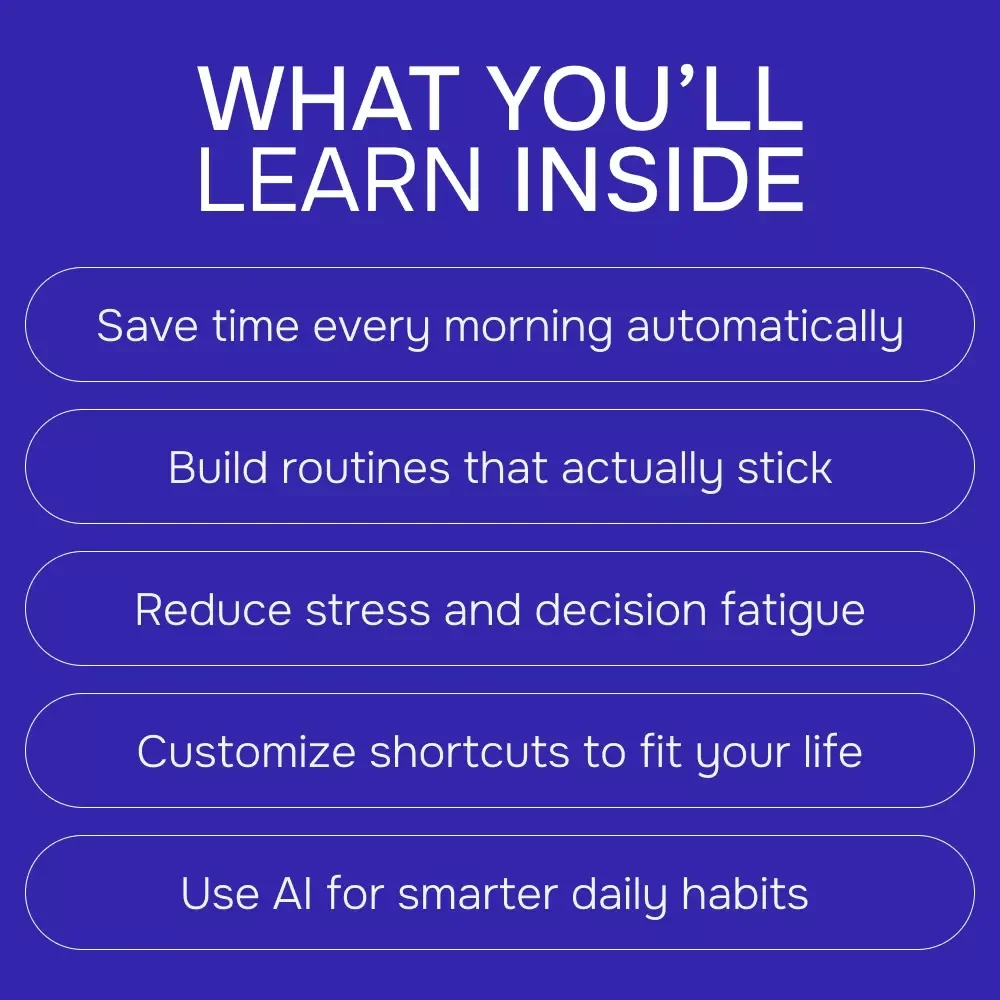 Using Siri Shortcuts to Supercharge Your Morning Routine | iPhone Automation Guide, Productivity & AI Morning System, Digital Download