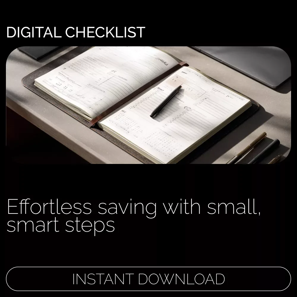 Your Micro-Saving Success Plan: Small Steps to Big Wins - A Digital Checklist for Gen Z