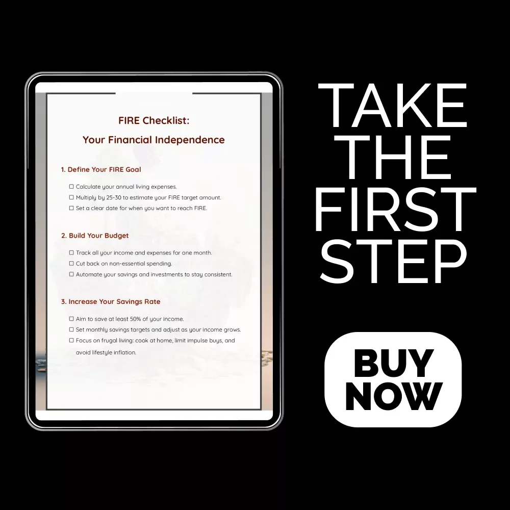 FIRE Checklist: Your Financial Independence | Printable Financial Independence Checklist Using Gen Z FIRE Strategies, Early Retirement Planner, Digital Download
