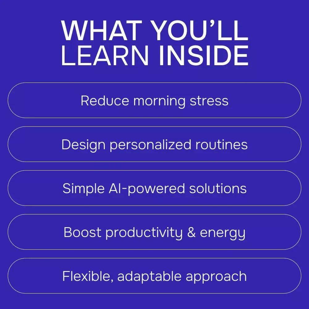 Using AI to Design a Stress-Free Morning Routine | Digital Guide for ai for creating a morning routine to reduce stress, Calm Mornings, Productivity & Daily Balance