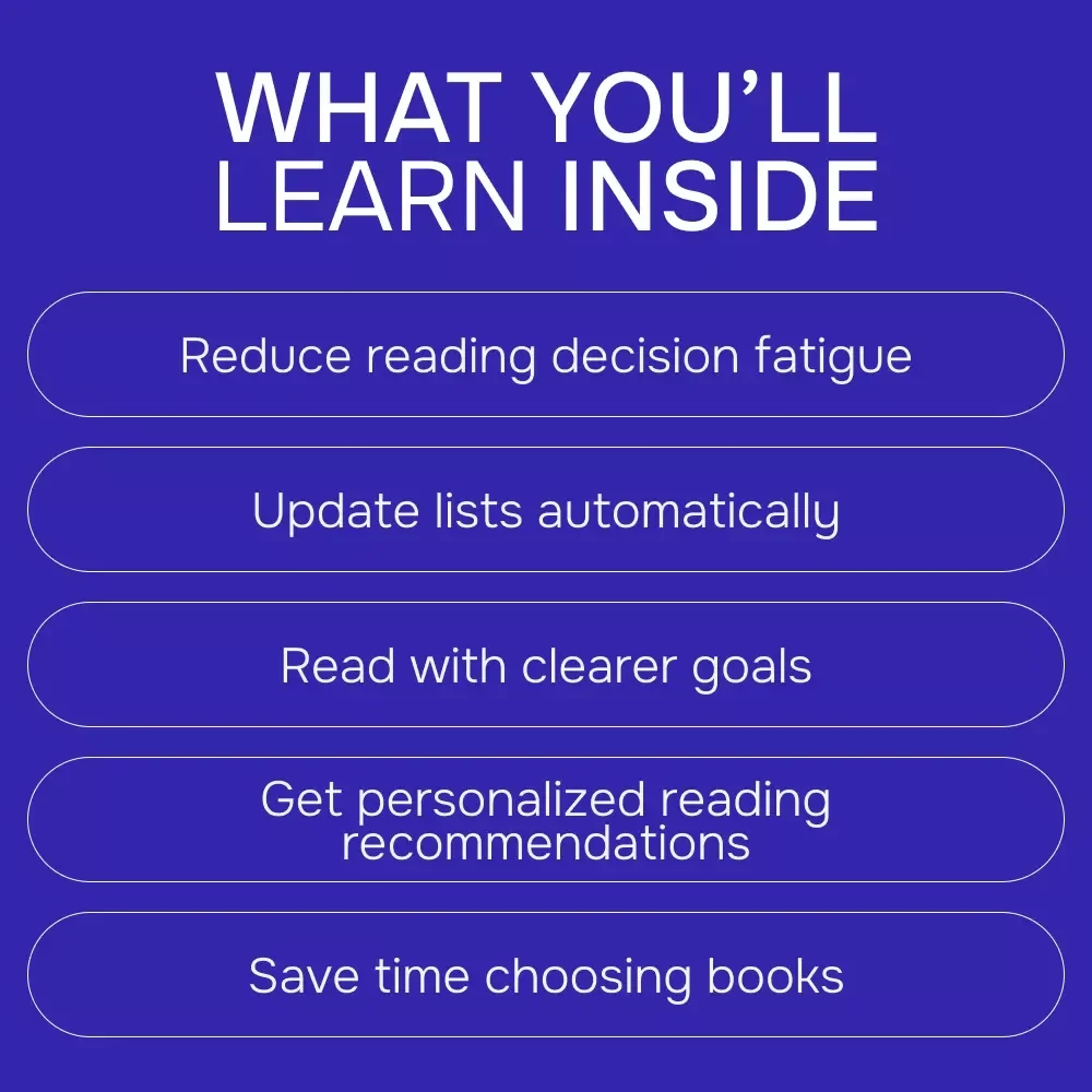 Using AI to Curate Your Perfect Reading List Guide | ai for building a reading list | Smart Digital Reading Planner
