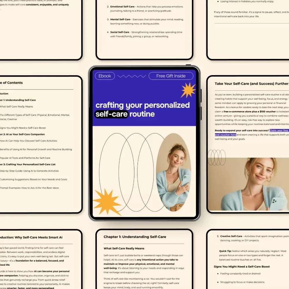 Crafting Your Personalized Self-Care Routine | AI-Powered Ebook for Building a Custom Self-Care Plan, Mindfulness & Wellness Guide