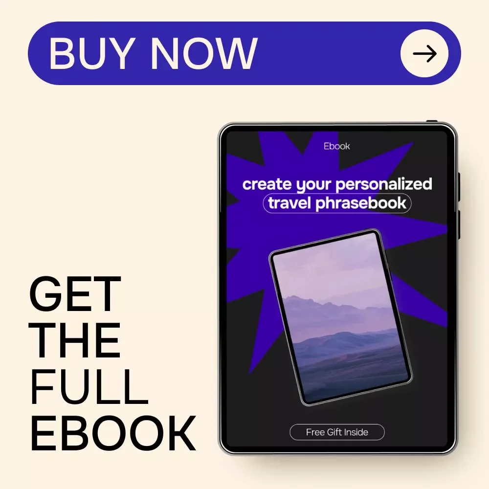 Create Your Personalized Travel Phrasebook – AI-Powered Travel Language Guide & Ebook | Smart AI for Creating a Travel Phrasebook