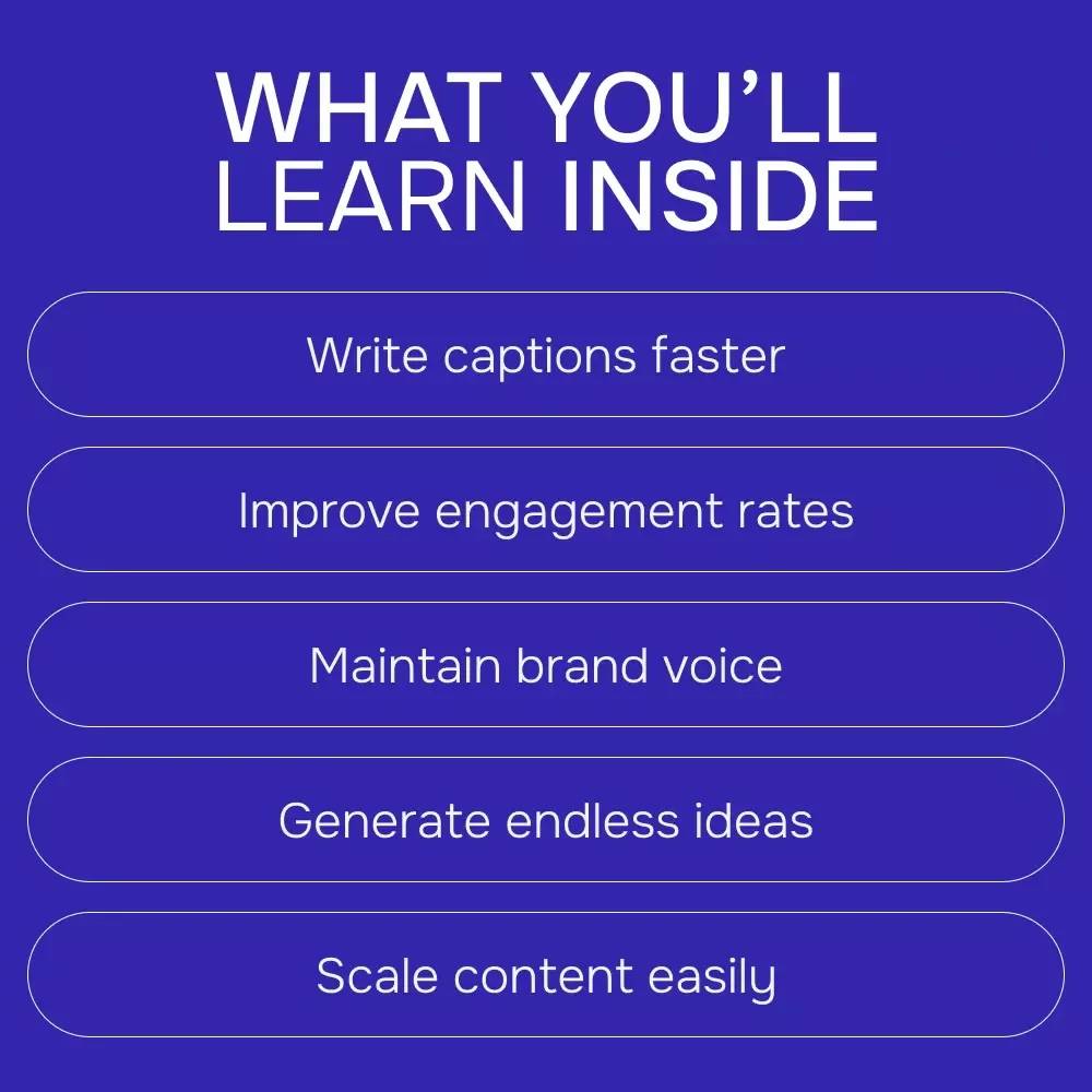 Caption Magic: Using AI to Transform Your Instagram | AI for Instagram Captions eBook Guide for Creators & Small Businesses