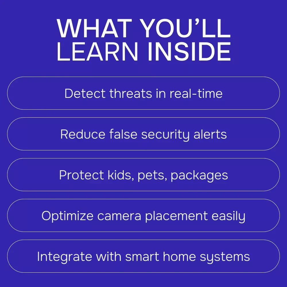 Using AI to Supercharge Your Home Security Cameras – Ultimate Digital Guide, eBook & Checklist for Smart Home Safety, AI Threat Detection, Motion Detection, Facial Recognition, and Practical Security Tips