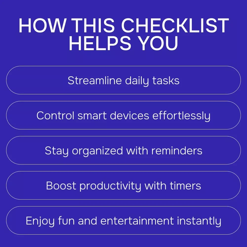 Alexa Commands Checklist - Best Alexa Commands for Everyday Use | Digital Download