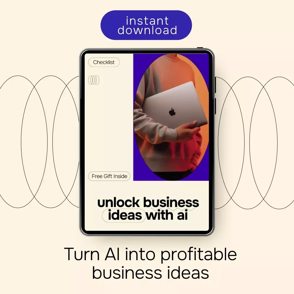 Unlock Business Ideas with AI Checklist | AI for Brainstorming Business Ideas | Digital Entrepreneur Startup Planning Tool