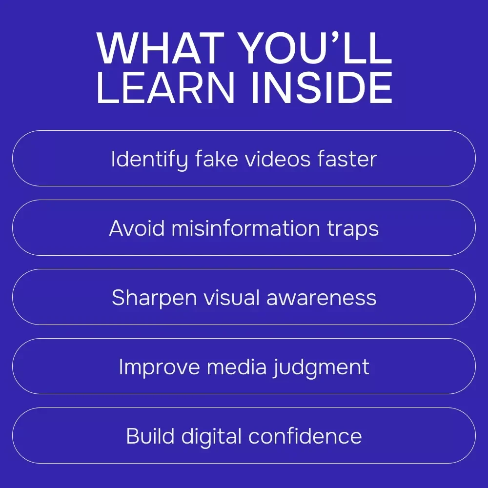 Detecting Deepfake Videos in the Age of AI | Practical eBook Guide on deepfake videos how to detect, Media Literacy & AI Awareness