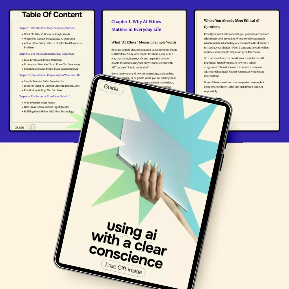 Using AI With a Clear Conscience: The Ultimate Guide to AI Ethics What Everyone Should Know – Digital Download Guide