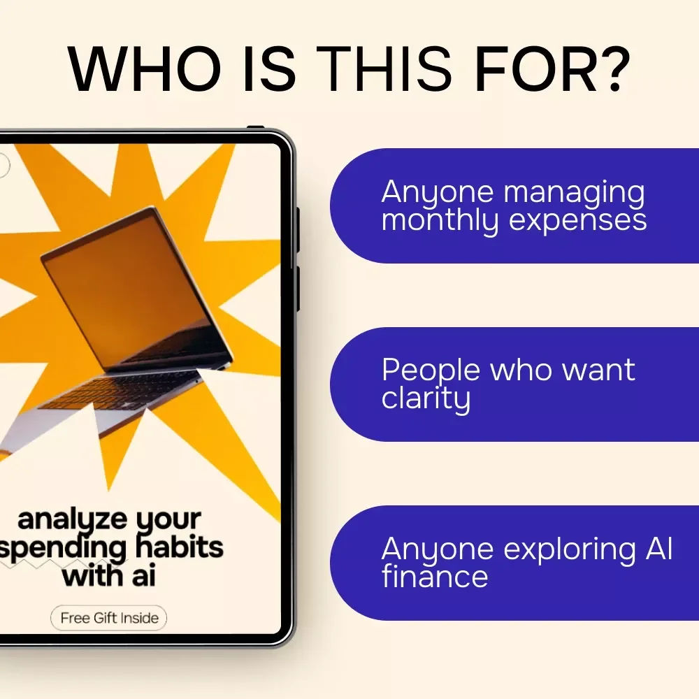 Analyze Your Spending Habits with AI – Smart Money Guide Ebook | AI for Analyzing Spending Habits, Budgeting, Expense Tracking, Digital Download