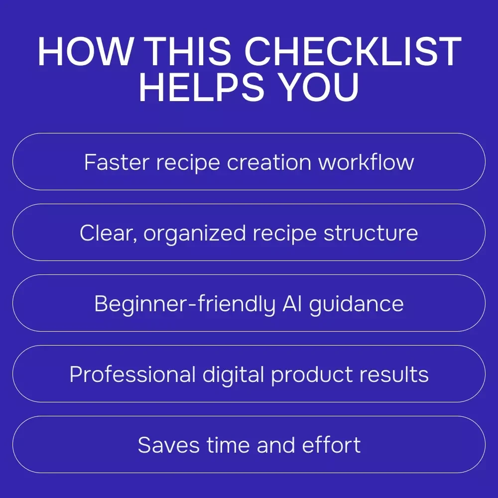 Using AI to Create a Digital Recipe Book – Step-by-Step Checklist for Creators | ai for creating a digital recipe book