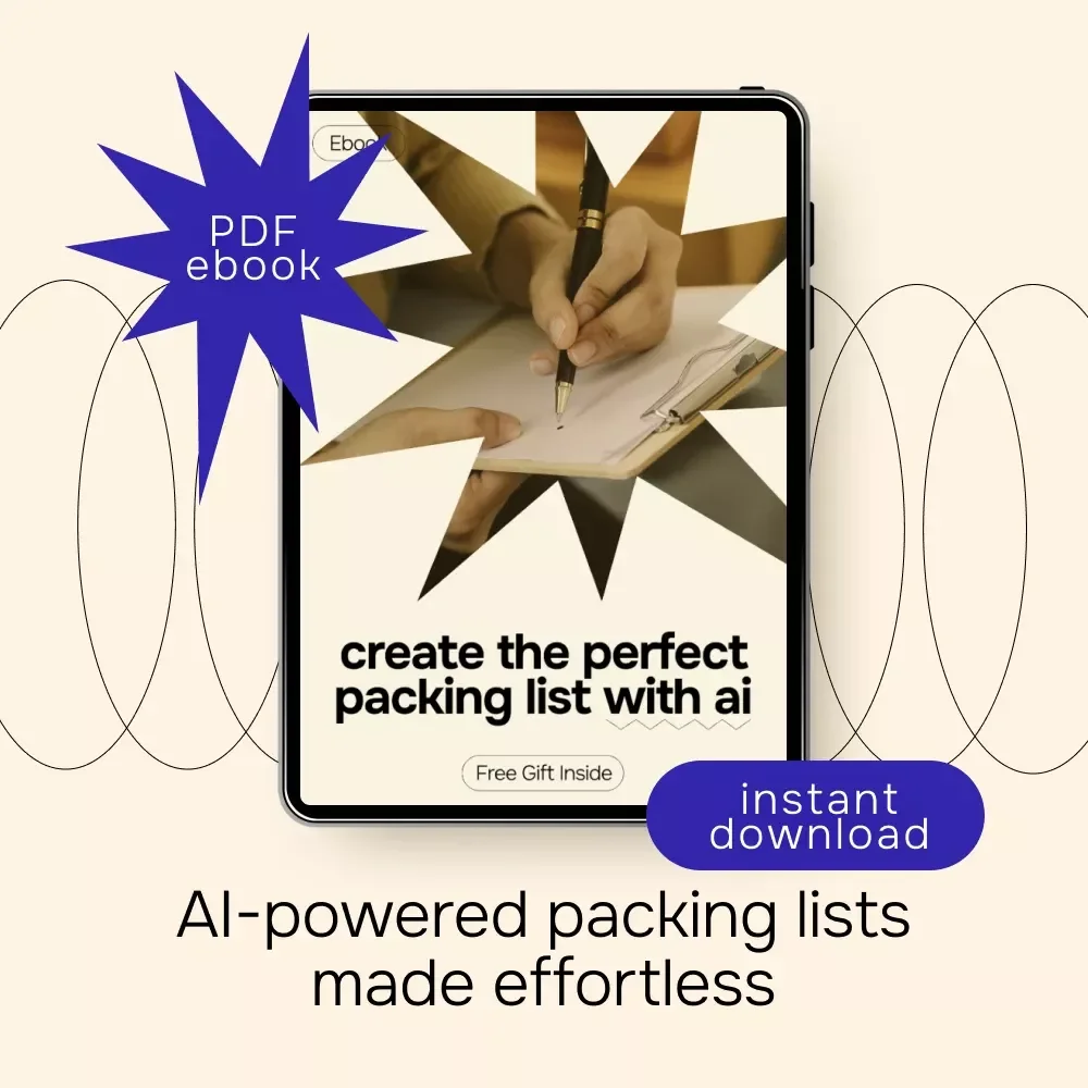 Create the Perfect Packing List with AI | Smart Travel Planner Ebook | ai for creating a packing list for travel