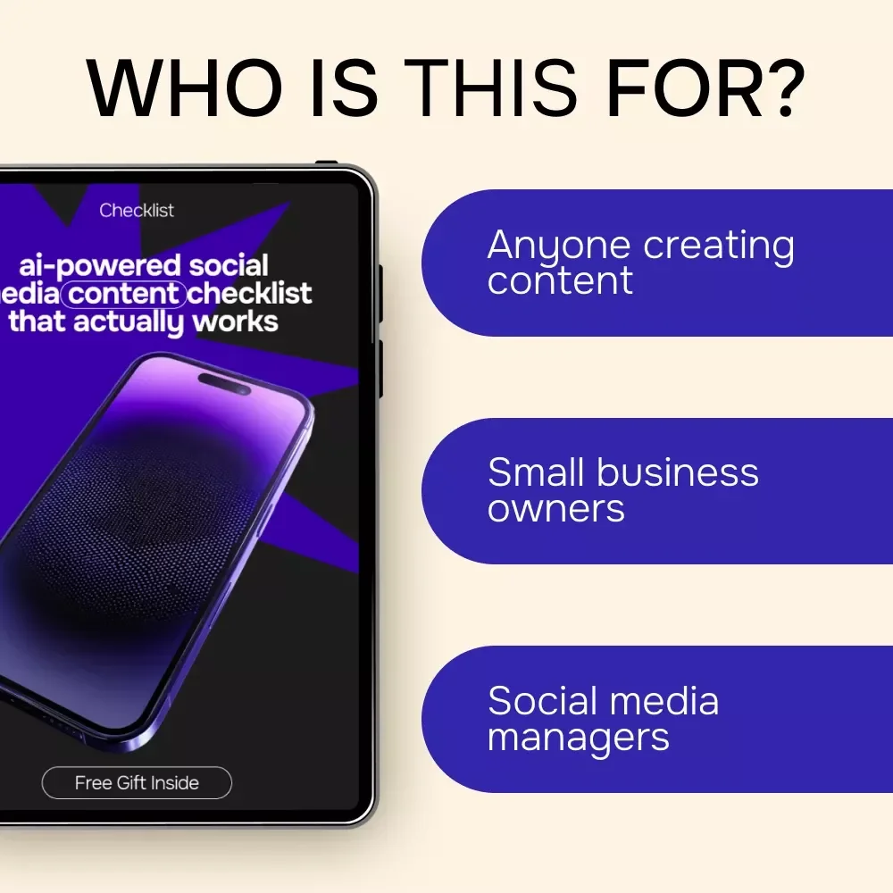 AI-Powered Social Media Content Checklist That Actually Works | Simple Weekly System for ai for content creation social media