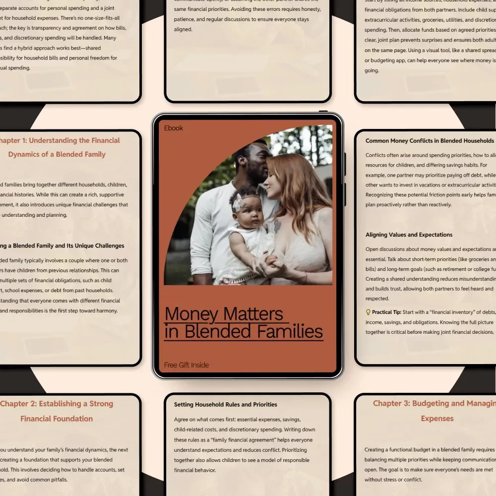 Money Matters in Blended Families | Practical Ebook Guide on How to Manage Money in a Blended Family, Budgeting, Debt, & Financial Harmony