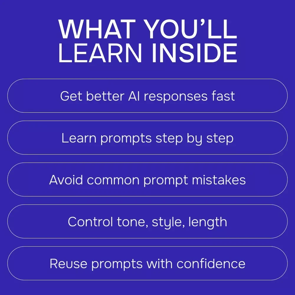 A Simple Step-by-Step Guide to Writing Better Prompts – Beginner-Friendly AI Prompting eBook, Learn how to write better ai prompts step by step