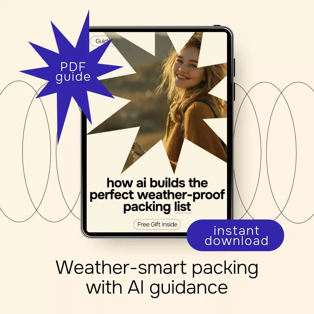 How AI Builds the Perfect Weather-Proof Packing List – Smart Travel Guide Using AI for Creating a Packing List Based on Weather | Digital Download