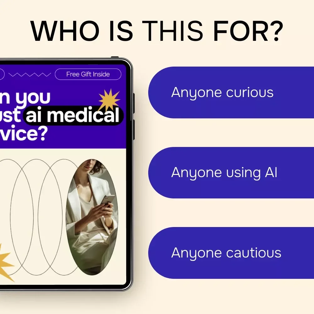 Can You Trust AI Medical Advice | Practical eBook Guide to Understanding AI Healthcare, Risks, Benefits & Safe Use