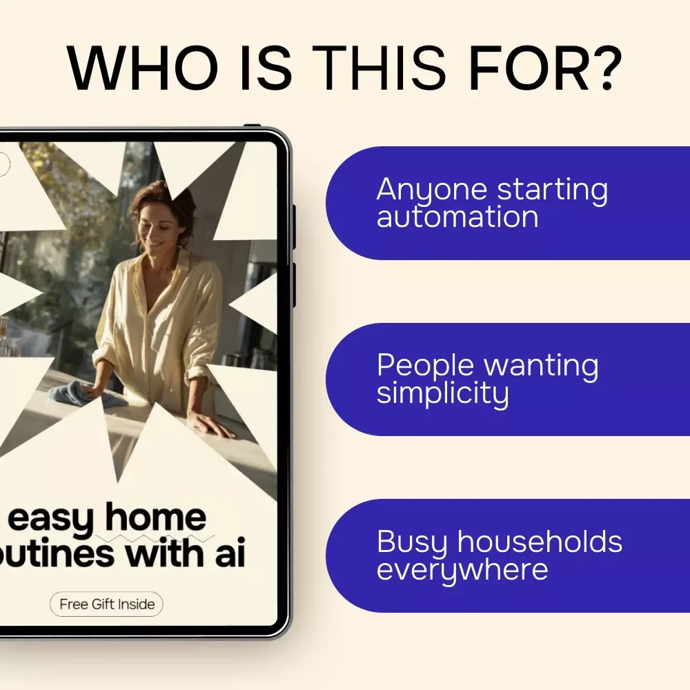 Easy Home Routines with AI – Smart Home Routines with AI Assistants Guide for Simple Automation, Time-Saving Daily Systems & Modern Living