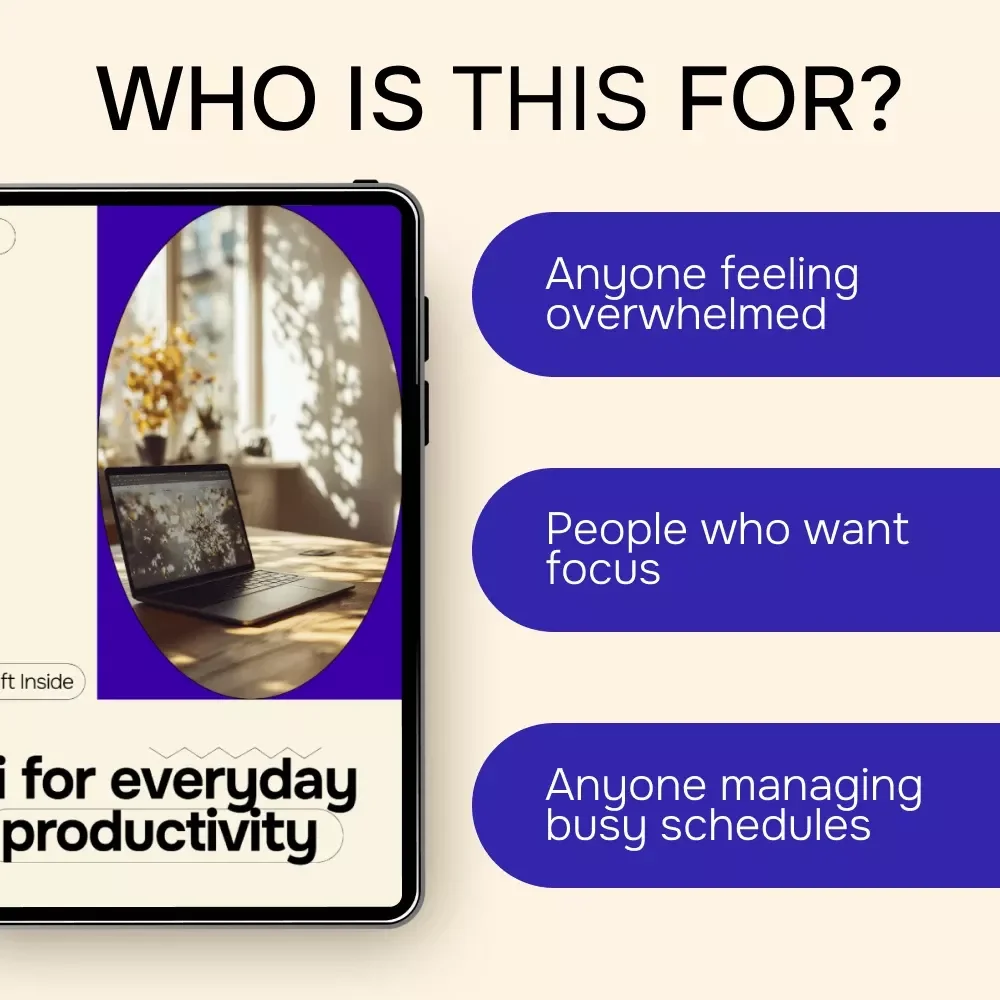 AI for Everyday Productivity: A Practical Guide to Smarter Workflows, Focused Planning & ai for personal productivity hacks