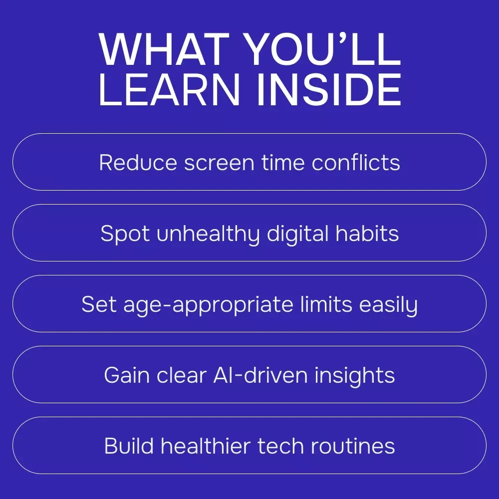 Monitoring Your Child’s Screen Time with AI – Practical Parenting eBook | Smart Digital Wellness Guide for Families | ai for monitoring children's screen time