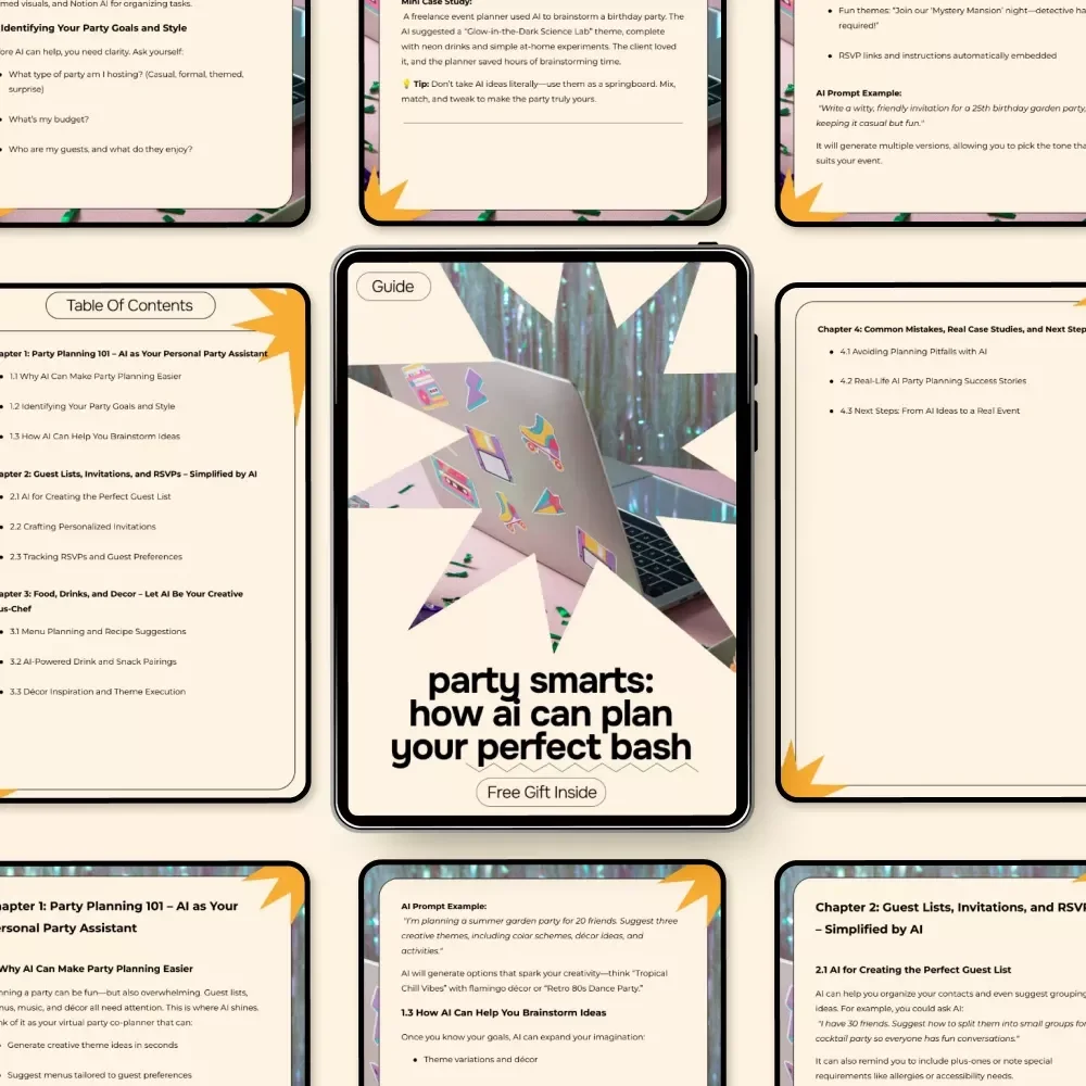 Party Smarts: How AI Can Plan Your Perfect Bash – Smart Guide for ai for planning a party, Stress-Free Events & Modern Party Hosts