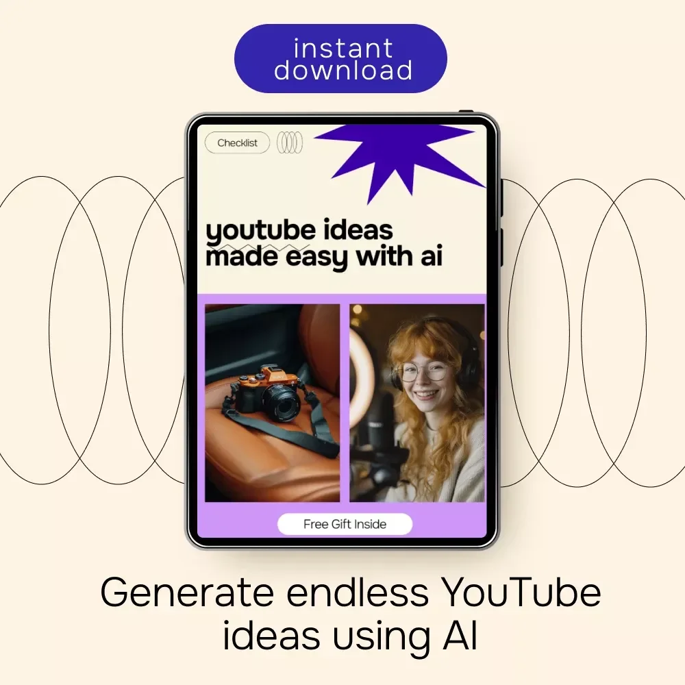 YouTube Ideas Made Easy with AI – Creator Checklist for ai for generating youtube video ideas, Content Planning & Trend Research