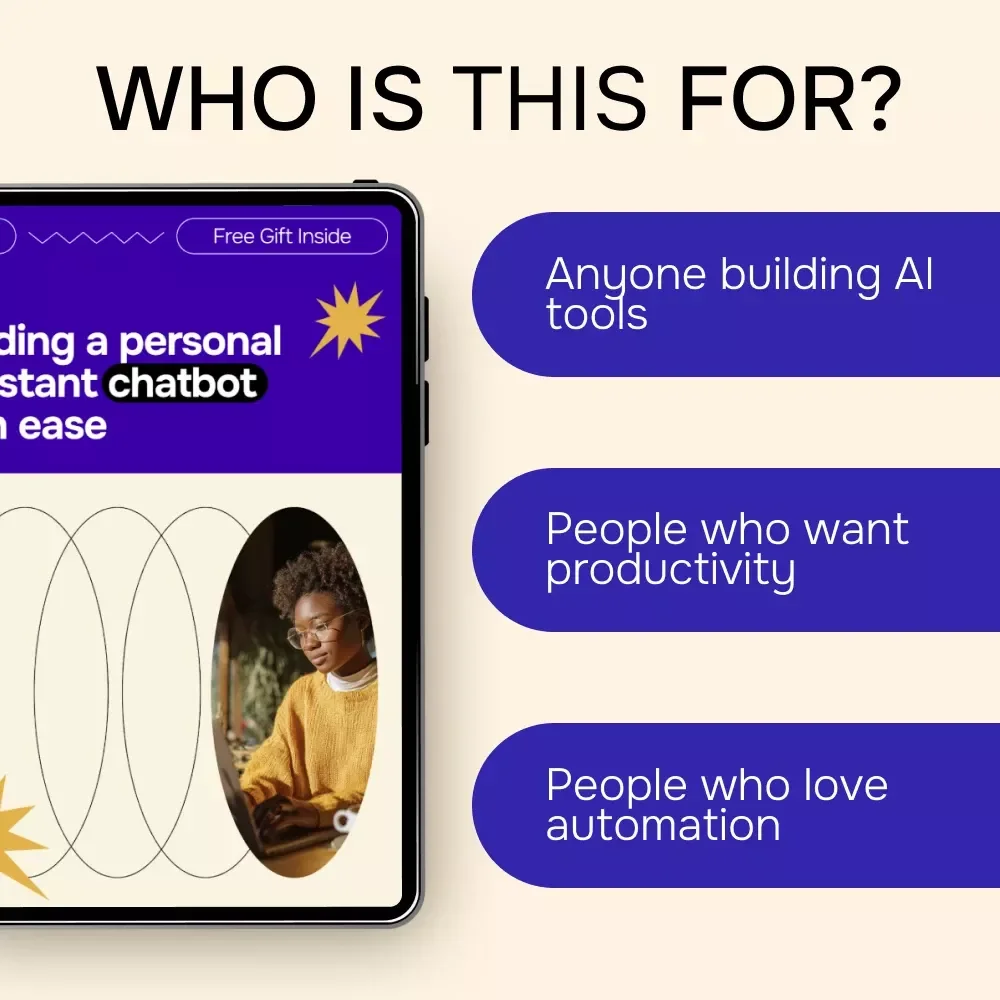 Building a Personal Assistant Chatbot with Ease | Practical Ebook on AI for Creating a Personal Assistant Chatbot for Productivity, Task Automation & Smart Workflows
