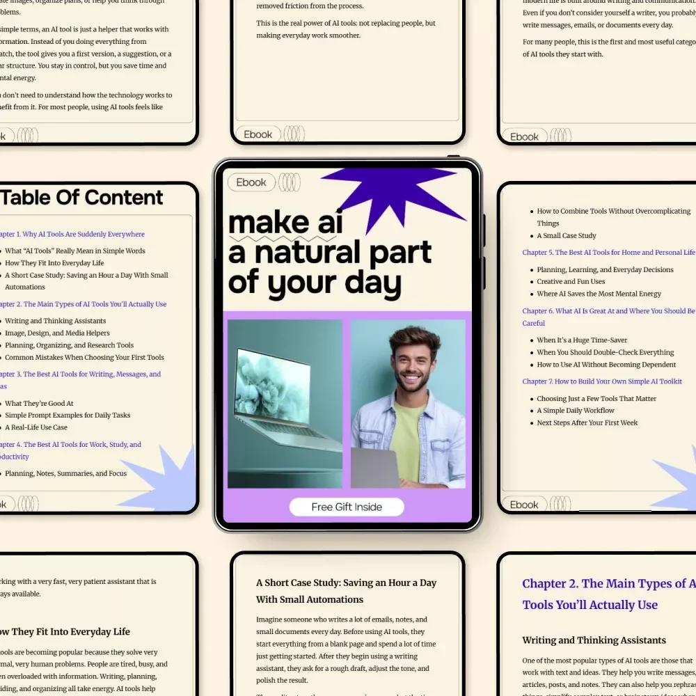 Make AI a Natural Part of Your Day: The Ultimate eBook Guide on How to Add AI to Your Daily Routine for Work, Home, and Personal Growth