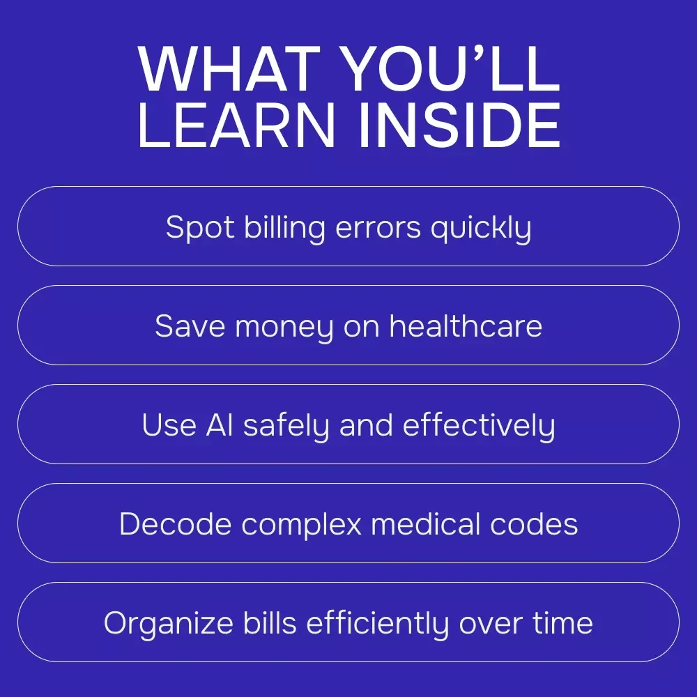 Decoding Medical Bills with AI: A Patient’s Smart Guide | Digital Download eBook, Checklist & Step-by-Step Guide to Understanding Healthcare Billing with AI Tools