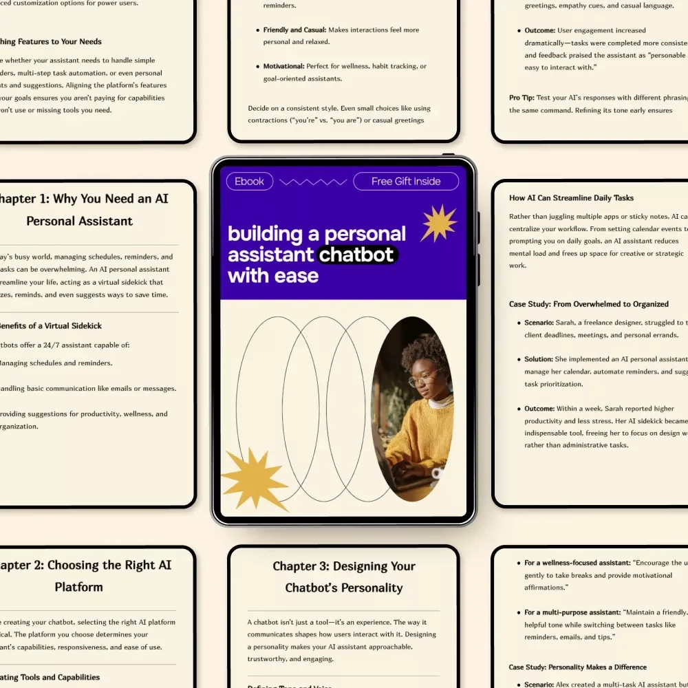 Building a Personal Assistant Chatbot with Ease | Practical Ebook on AI for Creating a Personal Assistant Chatbot for Productivity, Task Automation & Smart Workflows