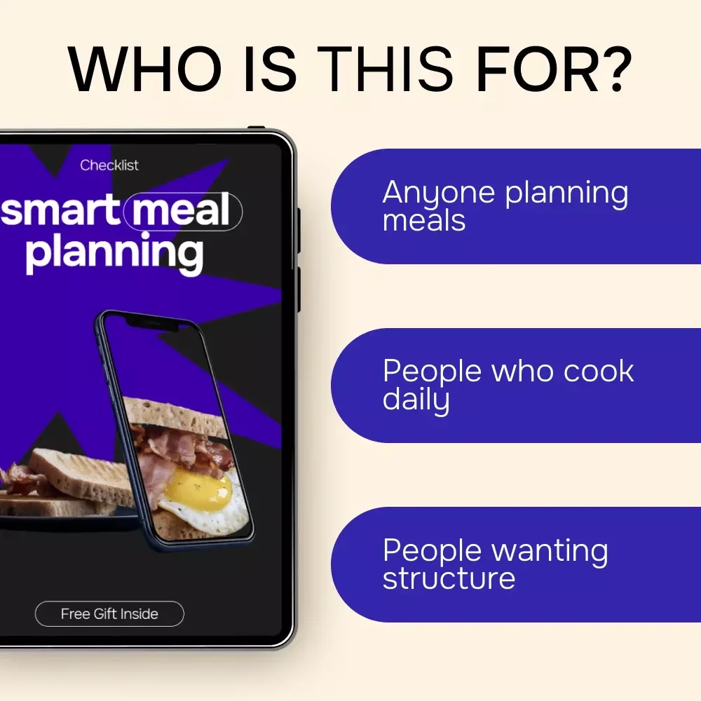Smart Meal Planning | AI Meal Planning Checklist for Busy Families & Healthy Eating | Smart Kitchen System Using ai for meal planning and recipes