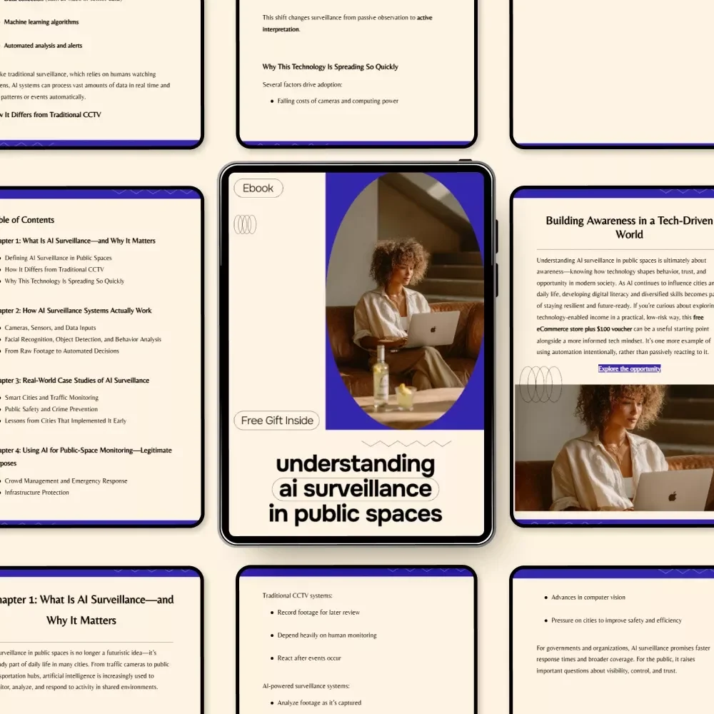 Understanding AI Surveillance in Public Spaces | Practical Ebook on ai surveillance in public spaces, Ethics, Risks & Real-World Use