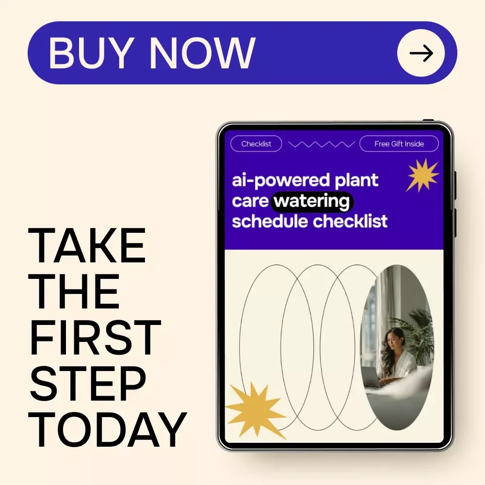 AI-Powered Plant Care Watering Schedule Checklist | Smart AI for Creating a Plant Care Watering Schedule | Digital Plant Care Checklist Download