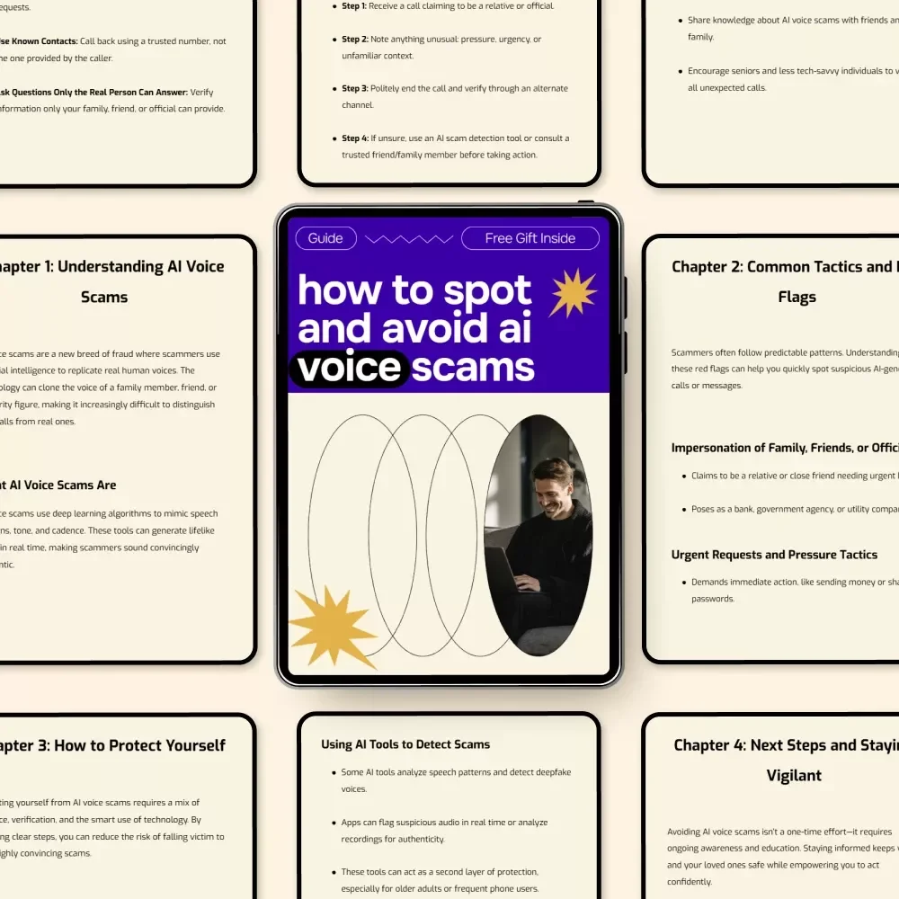 How to Spot and Avoid AI Voice Scams | Digital Safety Guide for Families & Professionals | ai voice scams how to avoid