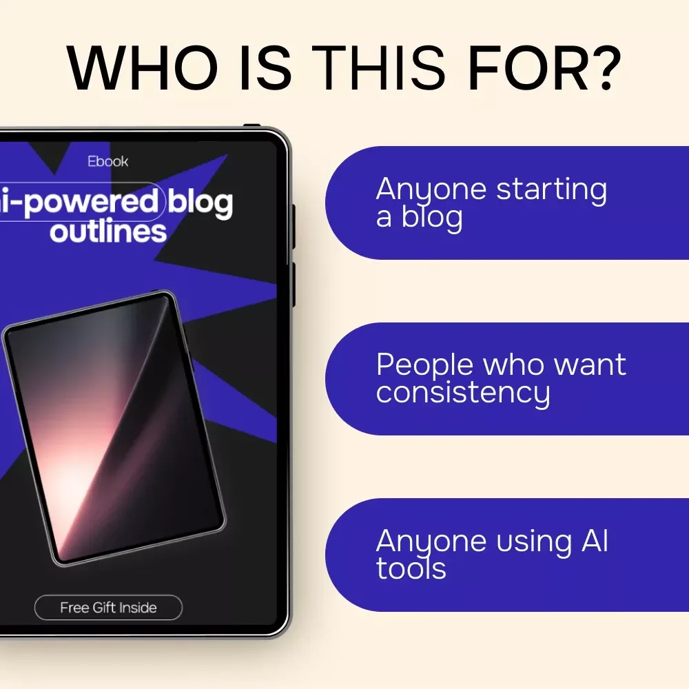 AI-Powered Blog Outlines – Smart eBook with ai prompt for writing a blog outline, Content Planning Guide for Bloggers & Creators