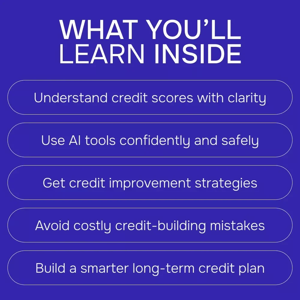 AI Boost: Smarter Ways to Improve Your Credit Score | AI Credit Score Guide, Digital Download eBook, Smart Credit Improvement Checklist