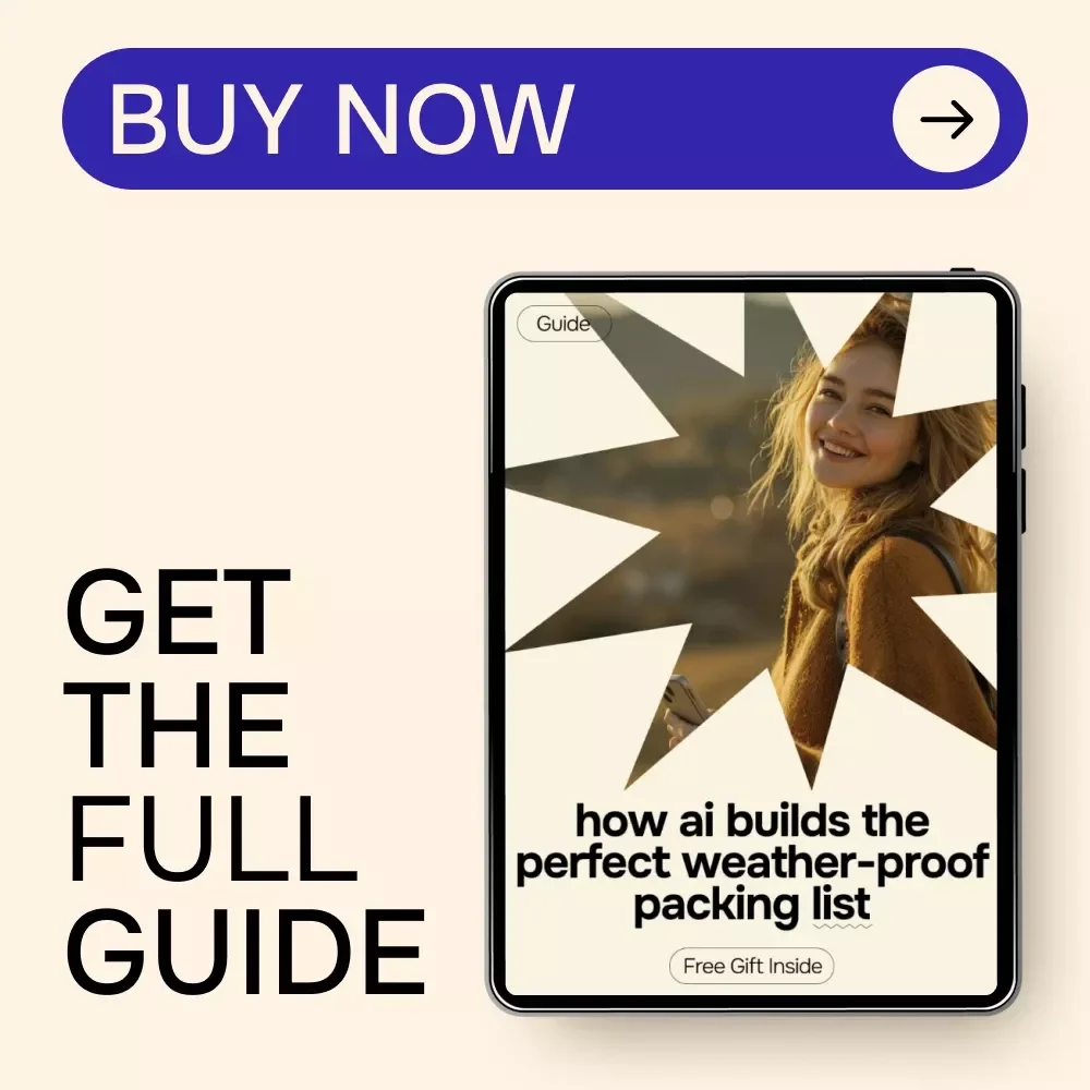 How AI Builds the Perfect Weather-Proof Packing List – Smart Travel Guide Using AI for Creating a Packing List Based on Weather | Digital Download