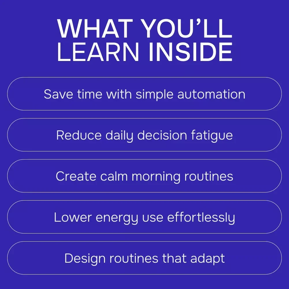 Easy Home Routines with AI – Smart Home Routines with AI Assistants Guide for Simple Automation, Time-Saving Daily Systems & Modern Living