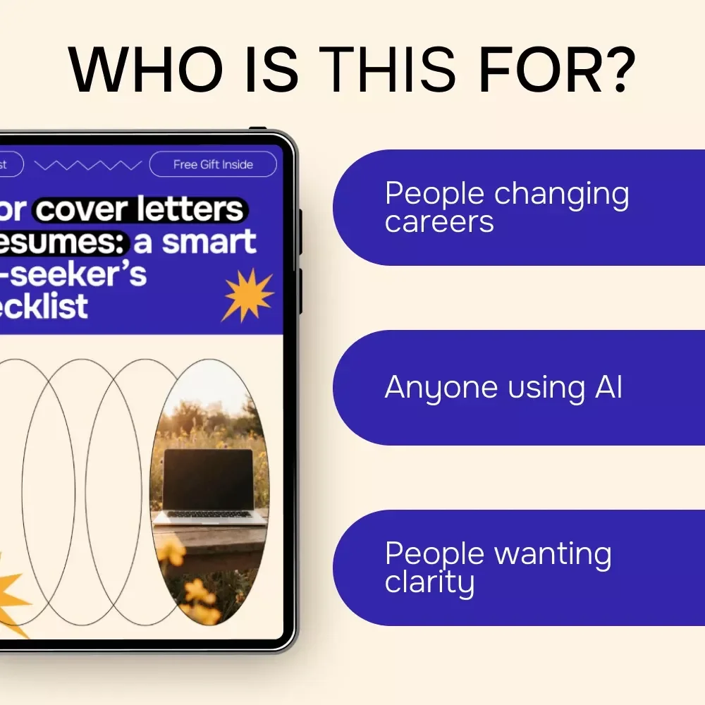 AI for Cover Letters & Resumes – Step-by-Step Checklist for Using AI for Cover Letter and Resume Writing, Job Applications, ATS Optimization, Career Tools Digital Download