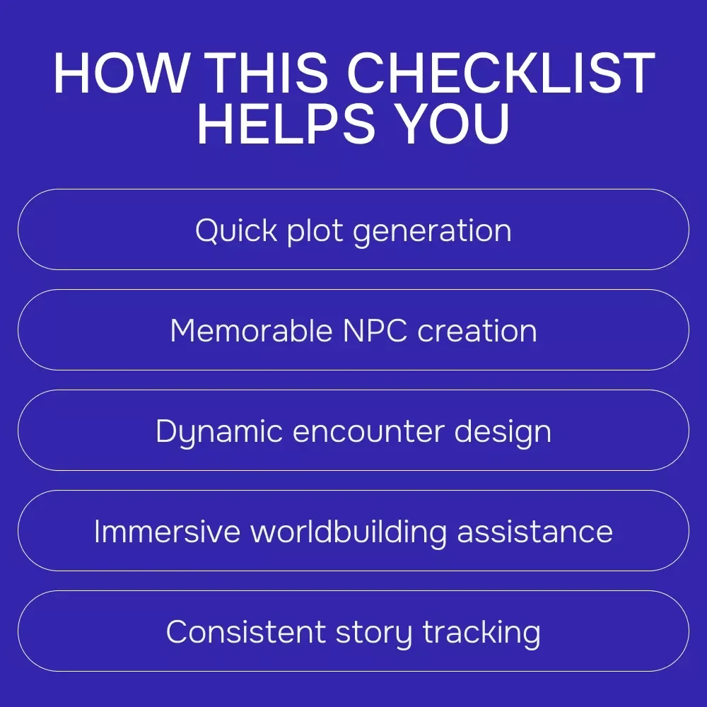 AI for D&D Campaign Ideas: Your Ultimate Checklist – Digital Guide & Checklist for Epic RPG Storytelling
