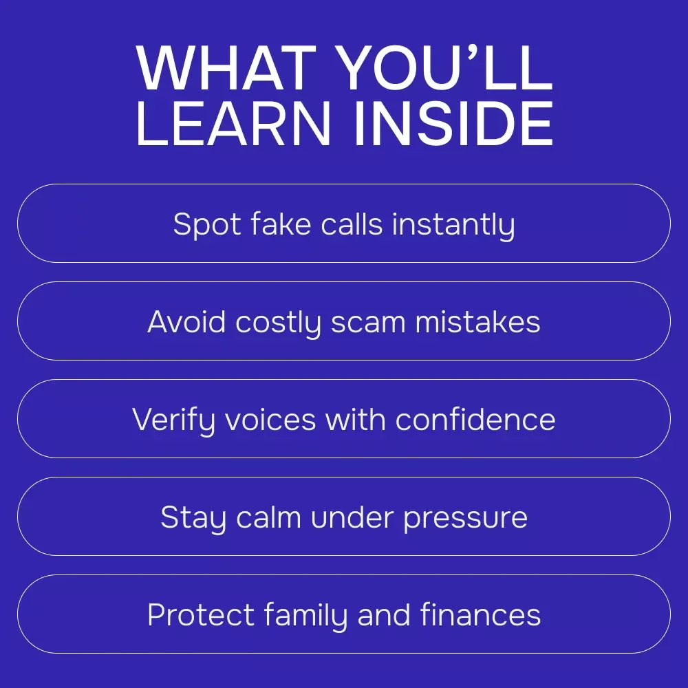 How to Spot and Avoid AI Voice Scams | Digital Safety Guide for Families & Professionals | ai voice scams how to avoid