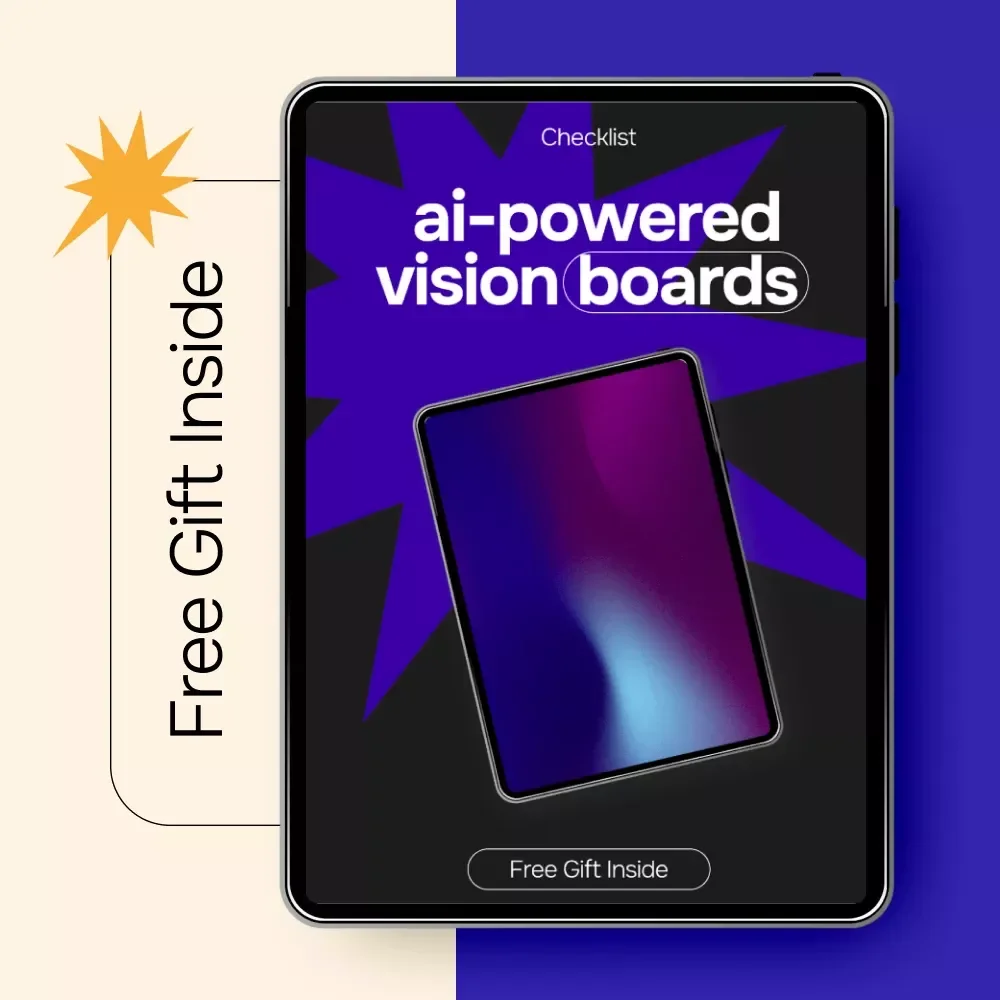 AI-Powered Vision Boards | Digital Checklist for Goal Setting, Manifestation & ai for creating a vision board digitally