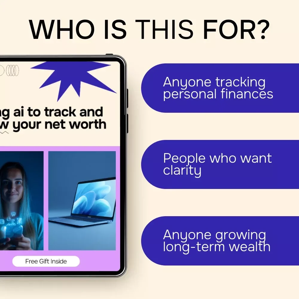 Using AI to Track and Grow Your Net Worth – Smart Money Guide | ai for tracking net worth | Digital Wealth Planning Download