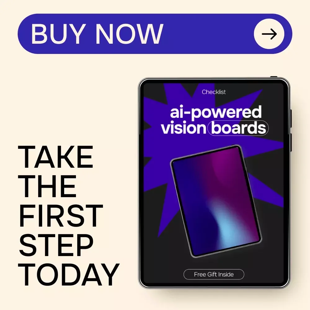 AI-Powered Vision Boards | Digital Checklist for Goal Setting, Manifestation & ai for creating a vision board digitally